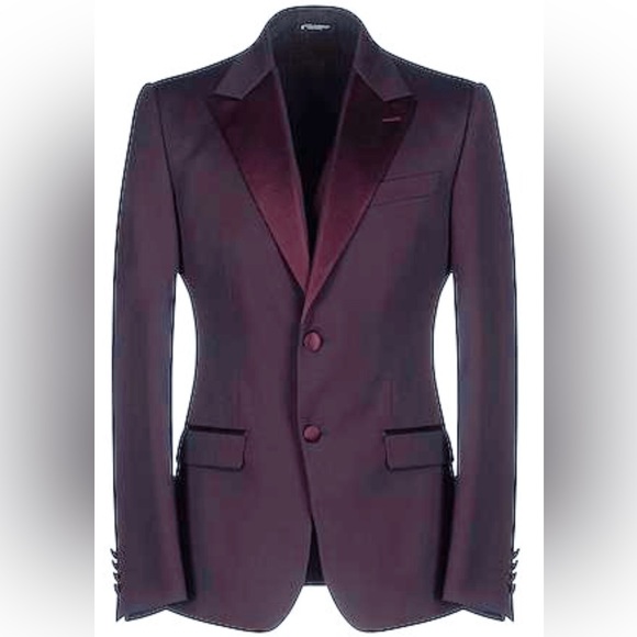 Dolce&Gabana Tuxedo Blazer wine/ Bordeaux Color size 40 US / 50 Italia NWT - Picture 1 of 7